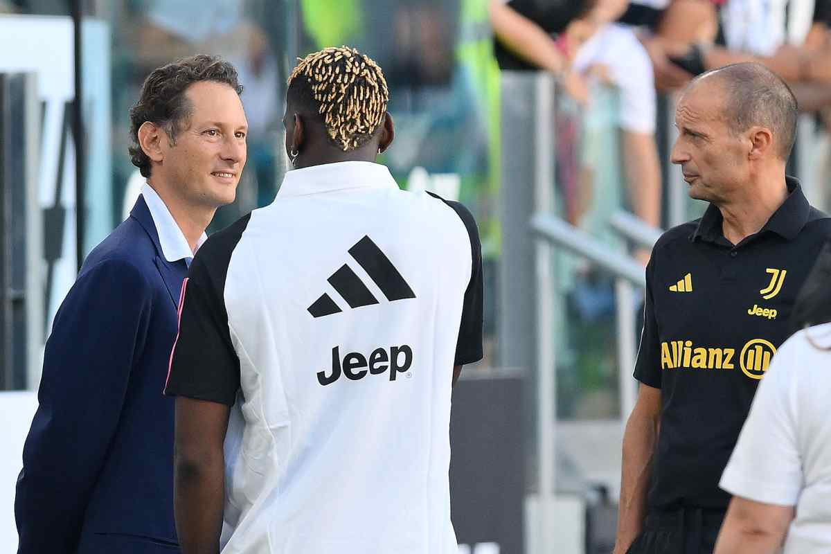 John Elkann con Allegri e Pogba all'Allianz Stadium : nuovi problemi per la Juve