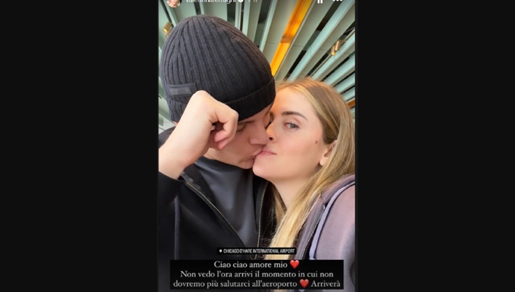 Valentina Ferragni lacrime saluto fidanzato