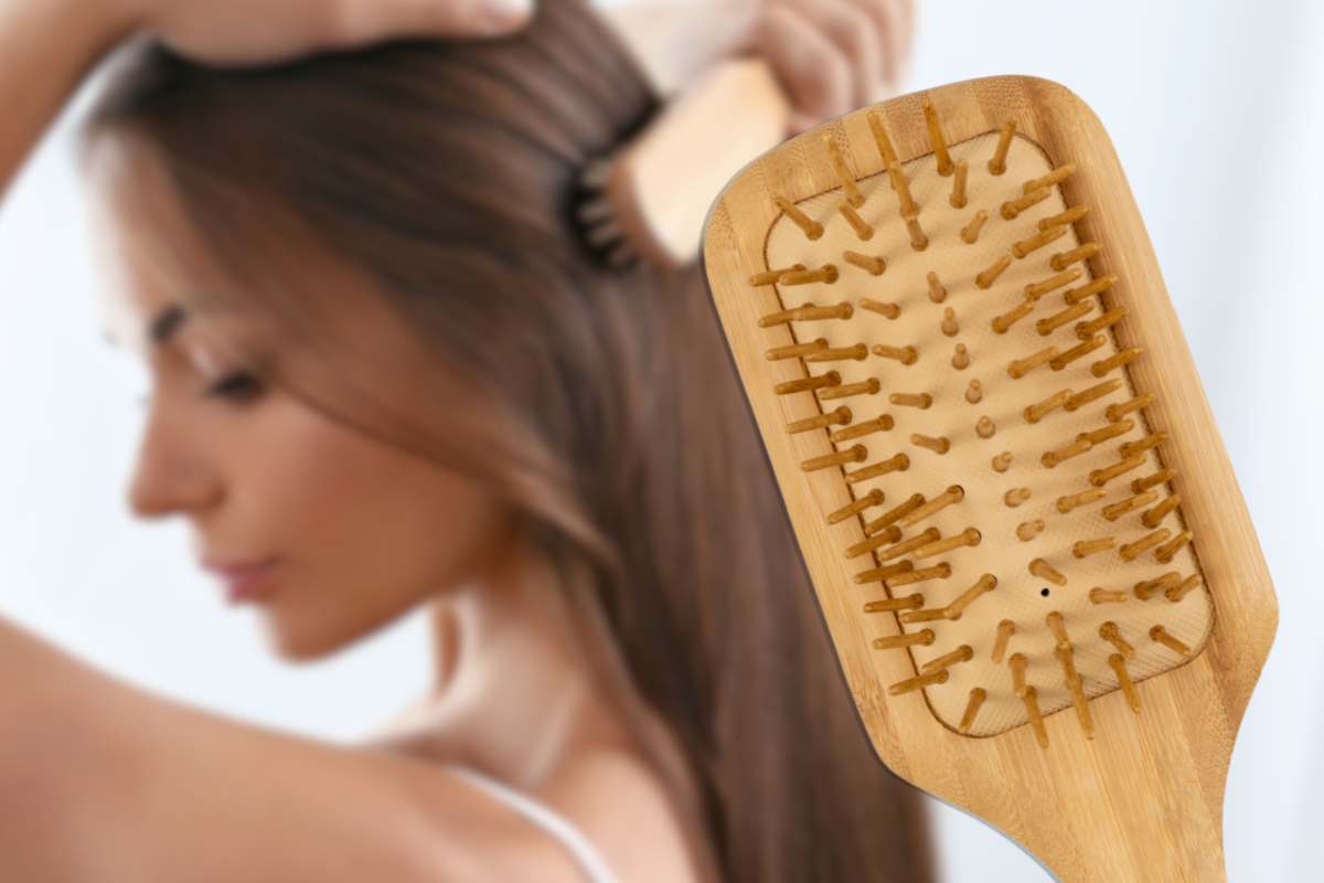 Benefici spazzola di legno per capelli