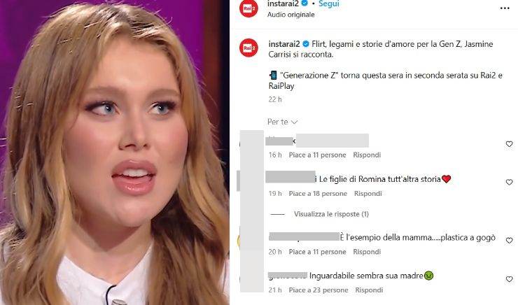 haters contro Jasmine Carrisi