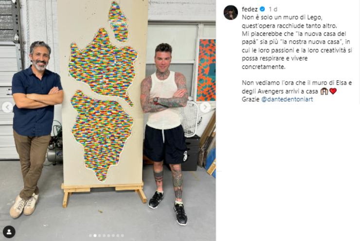 Chi ha realizzato il muro di Lego a casa di Fedez