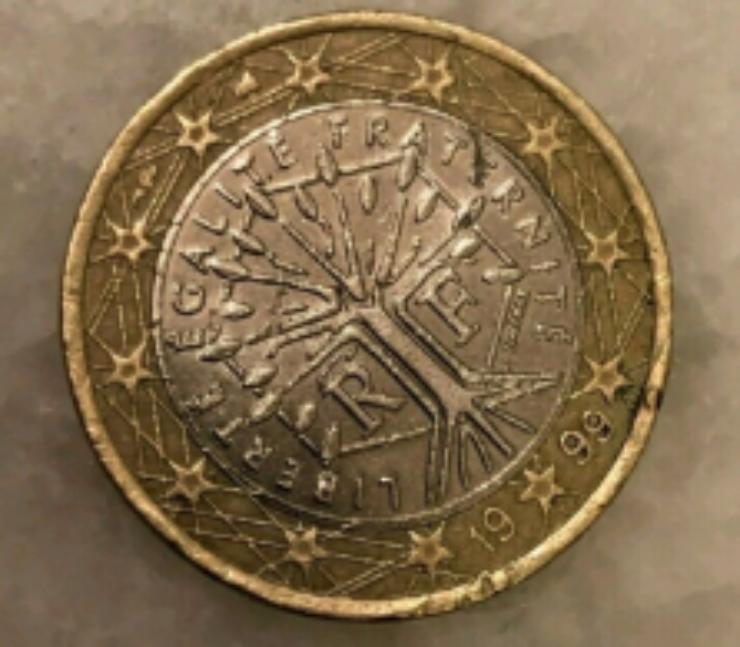 Moneta 1 euro rara Francia