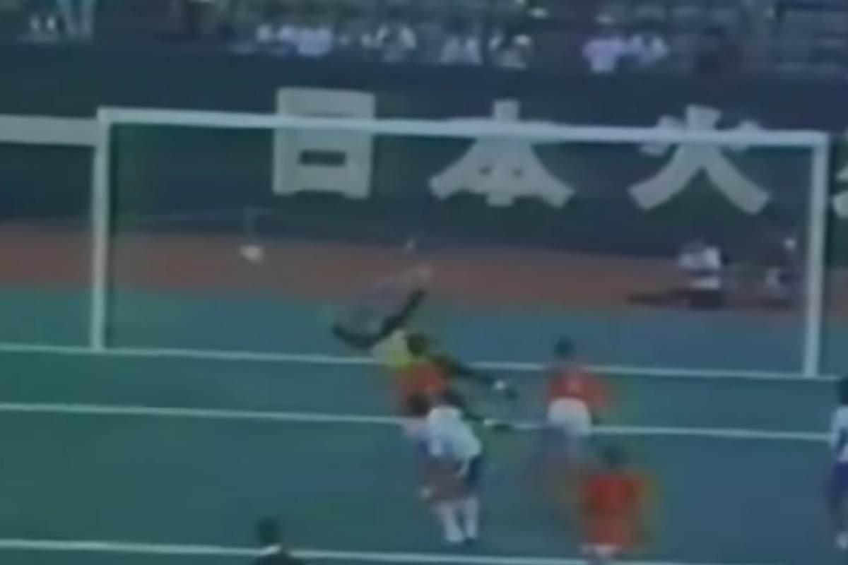 un gol di Kunishige Kamamoto
