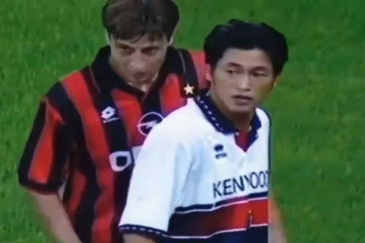 Kazu Miura in una partita di campionato